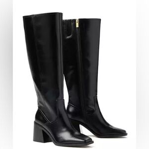 Vince Camuto Boots Black Knee High Wide Calf Women’s size 9 NEW